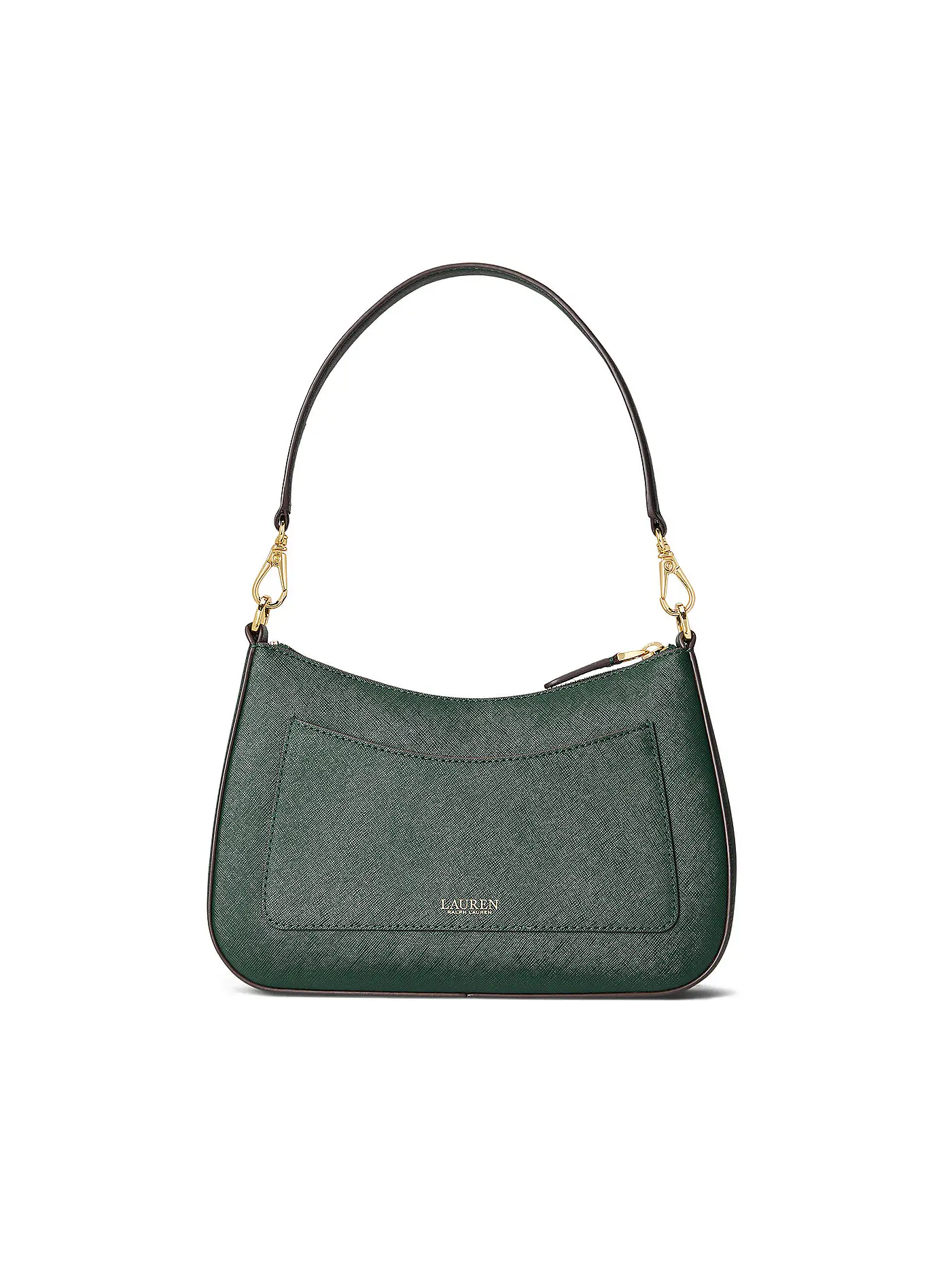 LAUREN RALPH LAUREN | Ledertasche - Henkeltasche DANNI 26 Medium | dunkelgrün